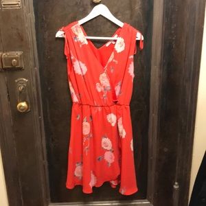 Collective Concepts Kailey red flower dress.